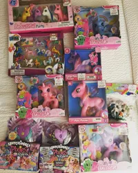 Size: 1080x1350 | Tagged: safe, derpibooru import, alicorn, earth pony, pony, unicorn, g3, barcode, beautiful pony, bootleg, choking hazard, comb, female, g3.5, hairclip, hatchimals, hatchimals pixies riders, image, jpeg, large pony playset, lovely horse, mare, my unicorn, photo, price tag, purse, toy