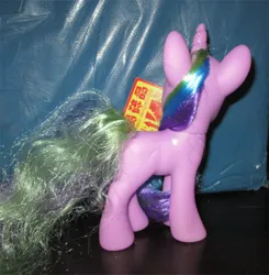 Size: 600x613 | Tagged: safe, derpibooru import, holly dash, pony, unicorn, bootleg, female, image, jpeg, mare, photo, rear view, solo, styling size, toy