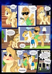 Size: 3259x4607 | Tagged: safe, artist:estories, derpibooru import, oc, oc:alice goldenfeather, pony, comic:nevermore, comic, image, overprotective, png, stereotype