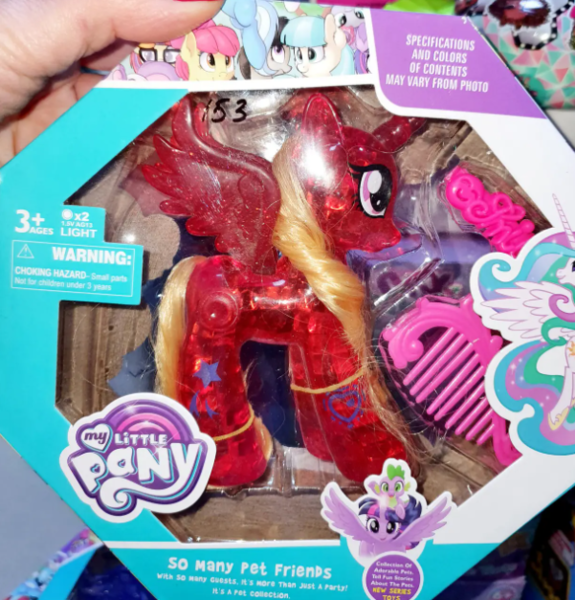 Size: 601x627 | Tagged: safe, derpibooru import, apple bloom, coco pommel, octavia melody, princess celestia, spike, twilight sparkle, twilight sparkle (alicorn), alicorn, human, pony, ages 3+, bootleg, choking hazard, comb, female, hand, image, irl, irl human, mare, my little pany, not cadance, photo, png, stolen art, toy