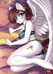 Size: 1414x2000 | Tagged: suggestive, artist:lifejoyart, ponerpics import, oc, unofficial characters only, anthro, bikini, breasts, clothes, female, image, jpeg, looking at you, swimsuit