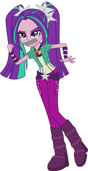 Size: 2058x4000 | Tagged: safe, artist:diamondsword11, derpibooru import, edit, vector edit, aria blaze, equestria girls, rainbow rocks, 1000 years in photoshop, boots, clothes, gag, high heels, image, png, shoes, tape, tape gag, vector