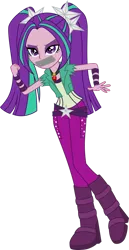 Size: 2058x4000 | Tagged: safe, artist:diamondsword11, derpibooru import, edit, vector edit, aria blaze, equestria girls, rainbow rocks, 1000 years in photoshop, boots, clothes, gag, high heels, image, png, shoes, tape, tape gag, vector