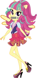Size: 1254x2626 | Tagged: safe, artist:sugar-loop, derpibooru import, edit, sour sweet, equestria girls, friendship games, 1000 years in photoshop, clothes, gag, high heels, image, outfit, png, shoes, tape, tape gag, vector