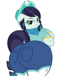Size: 5284x6510 | Tagged: suggestive, artist:duskyzombie, derpibooru import, coloratura, earth pony, pony, absurd resolution, adorasexy, alternate hairstyle, bedroom eyes, bipedal, blush lines, blushing, butt, clothes, coloratur-ass, cowboy hat, cowgirl, cowgirl outfit, cute, denim, dock, female, floppy ears, grin, hat, huge butt, image, jeans, large butt, lidded eyes, lip bite, looking at you, looking back, looking back at you, mare, one eye closed, pants, plot, plump, png, rear view, sexy, simple background, smiling, smirk, solo, stetson, tail, the ass was fat, transparent background, vector