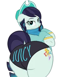 Size: 5284x6510 | Tagged: suggestive, alternate version, artist:duskyzombie, derpibooru import, coloratura, earth pony, pony, :p, absurd resolution, adorasexy, alternate hairstyle, bedroom eyes, bipedal, blush lines, blushing, butt, clothes, coloratur-ass, cowboy hat, cowgirl, cowgirl outfit, cute, dock, female, floppy ears, hat, huge butt, image, large butt, lidded eyes, looking at you, looking back, looking back at you, mare, one eye closed, plot, plump, png, rear view, sexy, simple background, smiling, smirk, solo, stetson, tail, the ass was fat, tongue out, transparent background, underwear, vector