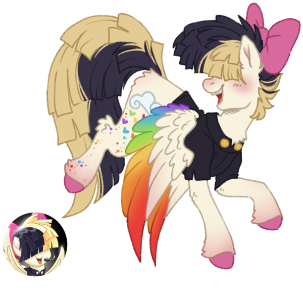 Size: 1000x1000 | Tagged: safe, artist:kazmuun, derpibooru import, songbird serenade, pegasus, pony, my little pony: the movie, hair over eyes, image, png, simple background, smiling, solo, transparent background