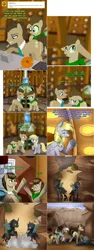 Size: 1502x3980 | Tagged: safe, artist:panda jenn, artist:sugar0612, derpibooru import, derpy hooves, doctor whooves, time turner, oc, oc:tantamount, changedling, changeling, pony, lovestruck derpy, image, png, tantamount time turner