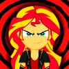 Size: 100x100 | Tagged: safe, derpibooru import, sunset shimmer, animated, gif, hypnosis, image, profile picture