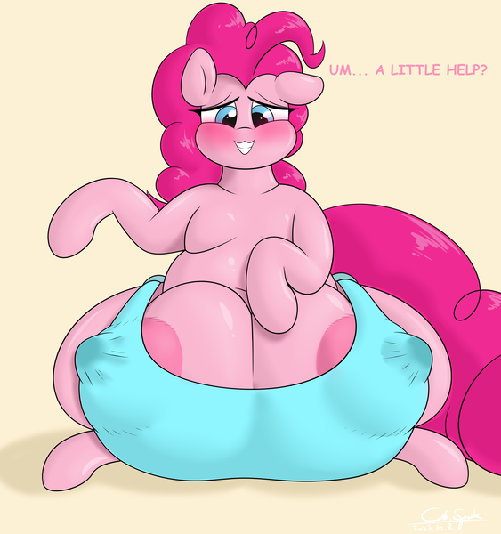 Size: 4500x4800 | Tagged: questionable, artist:cdrspark, derpibooru import, pinkie pie, pony, areola, areola outline, areola slip, asking for it, big crotchboobs, bra, bra on pony, breast milk, breasts, busty pinkie pie, chubby, cleavage, clothes, crotch cleavage, crotchboobs, crotchbra, erect nipples, female, huge areola, huge crotchboobs, huge nipples, hyper, hyper crotchboobs, image, impossibly large crotchboobs, lactation, lactation through clothing, leaking milk, milk, nipple outline, nipples, nudity, pinkie pie day, png, puffy areolas, puffy nipples, sitting, smiling, solo, solo female, underwear