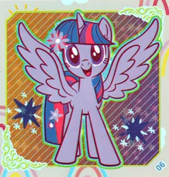 Size: 2736x2863 | Tagged: safe, derpibooru import, official, twilight sparkle, twilight sparkle (alicorn), alicorn, pony, cutie mark, female, image, kayou, looking at you, mare, png, scan, spread wings, wings