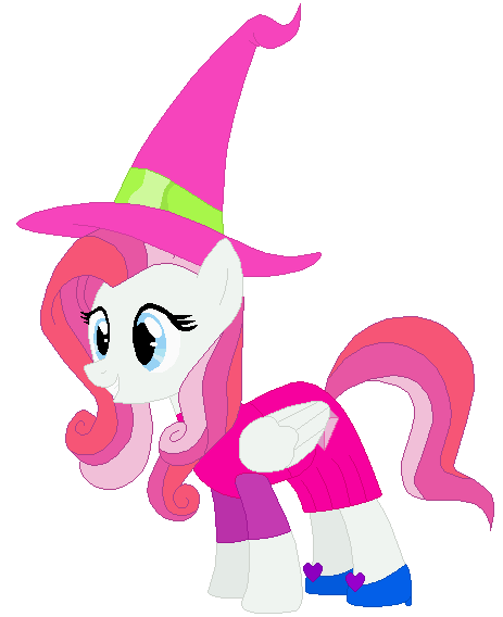 Size: 463x568 | Tagged: safe, artist:selenaede, artist:user15432, derpibooru import, diamond rose, pegasus, pony, base used, clothes, costume, dress, halloween, halloween costume, hat, high heels, holiday, image, pink dress, png, shoes, simple background, smiling, transparent background, witch, witch costume, witch hat