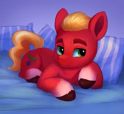 Size: 1446x1332 | Tagged: safe, artist:malarkey, derpibooru import, sprout cloverleaf, earth pony, pony, g5, colored sketch, image, male, png, sketch, solo