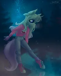 Size: 3277x4096 | Tagged: safe, artist:irinamar, derpibooru import, oc, unofficial characters only, anthro, unicorn, image, jpeg, solo