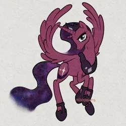 Size: 4096x4096 | Tagged: safe, artist:hoodrams, derpibooru import, oc, oc:double star, unofficial characters only, alicorn, female, horn, image, multiple horns, png, simple background, solo, white background