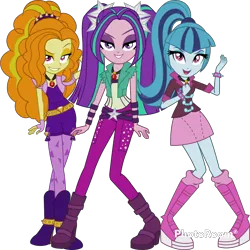 Size: 1600x1600 | Tagged: safe, artist:cutler1228, derpibooru import, adagio dazzle, aria blaze, sonata dusk, equestria girls, rainbow rocks, clothes, image, png, simple background, the dazzlings, transparent background