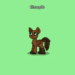 Size: 388x386 | Tagged: safe, derpibooru import, oc, oc:elswyth, bird, deer, deer pony, original species, peryton, pony, pony town, deer oc, female, female oc, folded wings, green background, image, non-pony oc, peryton oc, png, simple background, solo, tail, tail feathers, wings