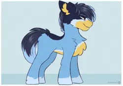 Size: 2880x2000 | Tagged: safe, artist:snowstormbat, derpibooru import, ponified, earth pony, pony, bandit, bandit heeler, bluey, fluffy, image, male, png, solo, stallion, standing