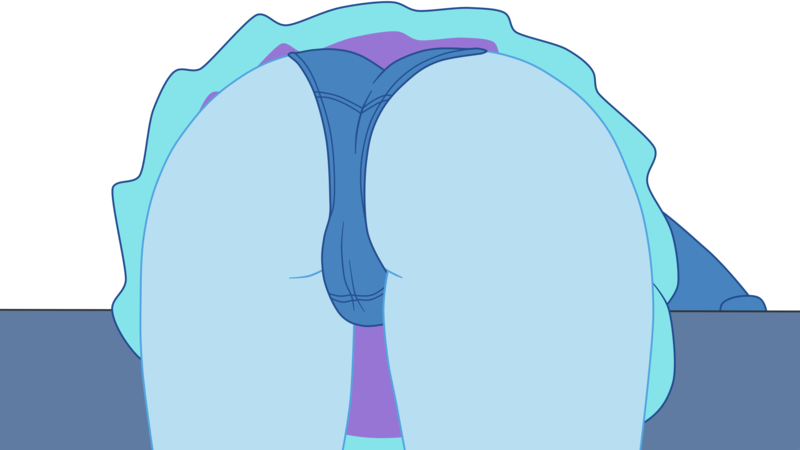 Size: 3379x1900 | Tagged: suggestive, artist:gmaplay, derpibooru import, trixie, equestria girls, ass, butt, female, image, png, solo, unconscious