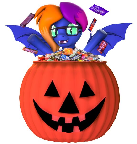 Size: 2068x2160 | Tagged: safe, artist:dawnyr, ponerpics import, oc, oc:layla horizon, unofficial characters only, pony, 3d, candy, female, food, image, jpeg