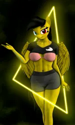 Size: 2269x3771 | Tagged: suggestive, artist:dawnyr, ponerpics import, oc, oc:zedwin, unofficial characters only, anthro, 3d, breasts, cleavage, female, image, jpeg