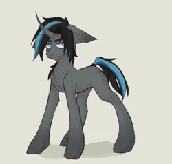 Size: 2100x2000 | Tagged: safe, artist:milkusy, derpibooru import, oc, oc:mephistopheles, unofficial characters only, pony, unicorn, eyebrows, female, image, looking at you, male, mare, png, simple background, smiling, smiling at you, solo, teeth