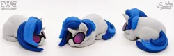 Size: 2000x645 | Tagged: safe, artist:ewc workshop, artist:sunny way, derpibooru import, vinyl scratch, pony, unicorn, 3d print, art, artwork, bun, buns, craft, cute, female, figurine, happy, horn, image, irl, little buns, painting, photo, png, sculpture, smiling, solo, statue