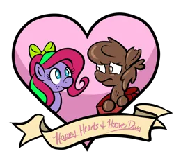 Size: 1280x1219 | Tagged: dead source, safe, artist:southparktaoist, banned from derpibooru, oc, oc:chocolate pony, oc:kimi sparkle, unofficial characters only, pony, 2015, artifact, bow, female, hair bow, hearts and hooves day, image, link in description, male, mare, png, shipping, simple background, stallion, text, transparent background