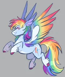 Size: 968x1152 | Tagged: safe, artist:wanderingpegasus, derpibooru import, rainbow dash, pegasus, pony, alternate design, feathered fetlocks, g4, image, png, smiling, solo, twitterina design