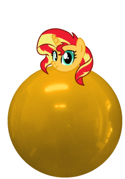 Size: 1213x1743 | Tagged: safe, artist:marybethemberjoy49-1, derpibooru import, sunset shimmer, unicorn, 1000 years in photoshop, balloon, female, head, image, png, solo