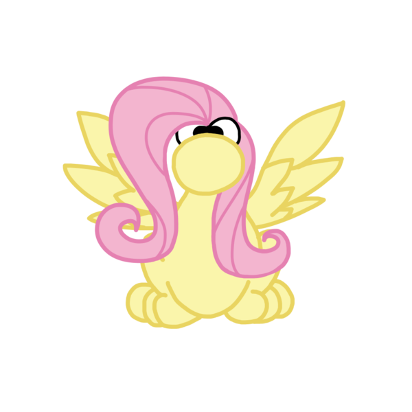 Size: 1000x1000 | Tagged: safe, artist:artevi, derpibooru import, fluttershy, candy, food, image, nerds, not salmon, png, solo, species swap, wat, wings