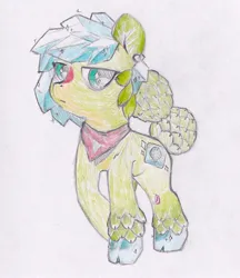 Size: 1661x1925 | Tagged: safe, artist:foxtrot3, derpibooru import, oc, unofficial characters only, pony, artichoke, clothes, ice, image, jpeg, scarf