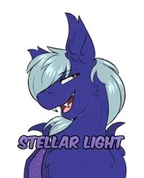 Size: 1260x1560 | Tagged: safe, artist:snowstormbat, derpibooru import, oc, oc:stellar light, unofficial characters only, bat pony, fangs, image, male, png, simple background, smiling, smug, solo, transparent background