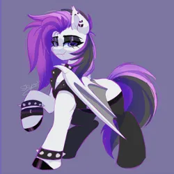 Size: 2000x2000 | Tagged: safe, artist:skyboundsiren, derpibooru import, oc, oc:moonstone, unofficial characters only, bat pony, bracelet, choker, clothes, ear piercing, earring, eyeshadow, female, image, jewelry, makeup, piercing, png, punk, sketch, smiling, smug, socks, solo, spiked choker, spiked wristband, stockings, thigh highs, vest, wristband
