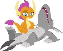 Size: 3536x2839 | Tagged: safe, artist:porygon2z, derpibooru import, smolder, oc, oc:draco axel, canon x oc, dracolder, female, image, male, png, shipping, simple background, straight, transparent background