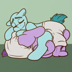 Size: 2000x2000 | Tagged: suggestive, artist:sexygoatgod, derpibooru import, pony, abdl, adult foal, commission, diaper, diaper fetish, duo, fetish, image, non-baby in diaper, png, wip, ych sketch, your character here