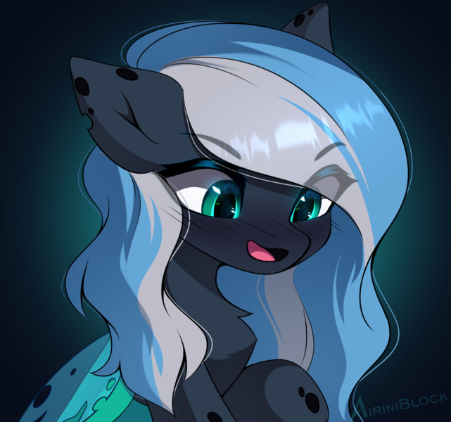 Size: 2085x1953 | Tagged: safe, artist:airiniblock, derpibooru import, oc, oc:vivid tone, unofficial characters only, changeling, bust, icon, image, patreon, patreon reward, png, reward