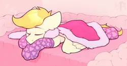 Size: 2857x1480 | Tagged: safe, artist:argigen, derpibooru import, oc, oc:exist, hippogriff, hybrid, pony, cape, clothes, cute, fluffy, griffequus, heart, image, mittens, paws, png, sleeping, socks, soft, stockings, thigh highs, wings