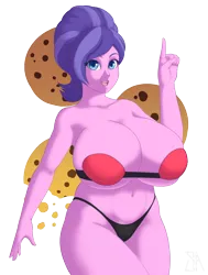 Size: 2400x3172 | Tagged: suggestive, artist:souladdicted, derpibooru import, edit, cookie crumbles, human, equestria girls, absolute cleavage, abstract background, armpits, belly button, big breasts, bikini, breasts, busty cookie crumbles, cleavage, clothes, colored pupils, female, g4, huge breasts, image, looking at you, milf, open mouth, panties, png, simple background, solo, solo female, stupid sexy cookie crumbles, swimsuit, thong, transparent background, underwear