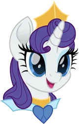 Size: 1032x1600 | Tagged: safe, artist:cloudy glow, derpibooru import, rarity, unicorn, crown, disney, disney princess, female, g4, head, image, jewelry, movie accurate, png, princess aurora, regalia, simple background, sleeping beauty, smiling, solo, transparent background