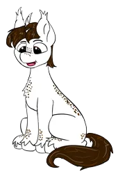 Size: 2277x3345 | Tagged: safe, artist:dsksh, derpibooru import, oc, oc:zephir, unofficial characters only, pony, unicorn, horn, image, male, open mouth, png, simple background, sitting, solo, stallion, tail, transparent background, unicorn oc