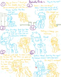 Size: 4779x6013 | Tagged: safe, artist:adorkabletwilightandfriends, derpibooru import, soarin', spitfire, comic:adorkable twilight and friends, adorkable, adorkable friends, angry, bench, blushing, comic, conversation, cute, dork, feelings, flirting, fluing, flying, folded wings, hamper, history repeats itself, image, lockers, mane down, messy mane, png, priorities, relationship, relationships, slice of life, steamy, unhappy, wings, wonderbolts