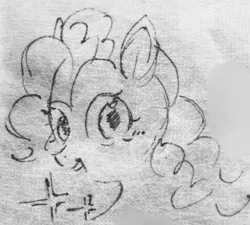 Size: 1620x1455 | Tagged: safe, artist:metaruscarlet, derpibooru import, pinkie pie, earth pony, pony, doodle, image, looking at you, open mouth, png, solo, traditional art