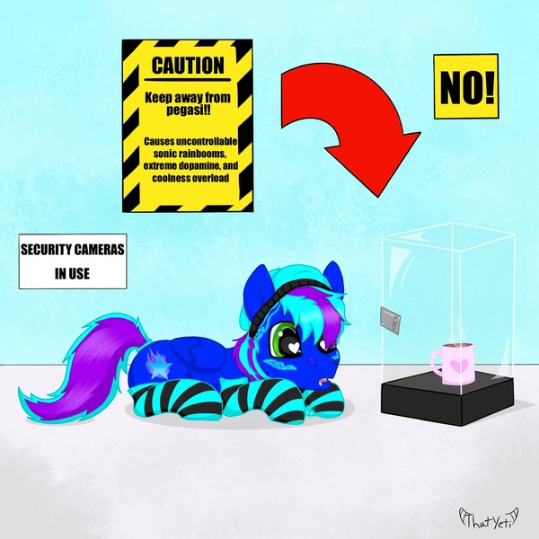 Size: 1773x1773 | Tagged: safe, artist:mistyquest, derpibooru import, oc, oc:shadow glare, unofficial characters only, pegasus, pony, background, beanie, blue coat, blue fur, clothes, coffee, coffee cup, coffee mug, comic, comic page, crouching, cup, cutie mark, digital art, drawing, drool, folded wings, full body, glass case, glowstick, green eyes, hat, heart, heart eyes, image, indoors, inktober, jewelry, jpeg, kneesocks, looking at something, lying down, lying on the ground, male, male oc, mug, multicolored hair, multicolored mane, multicolored tail, necklace, oc art, photo, purple hair, purple mane, purple tail, room, scene, sign, simple background, single panel, sitting, socks, solo, stallion, stare, striped mane, striped socks, tail, thigh highs, turquoise hair, turquoise mane, turquoise tail, warning sign, wide eyes, wingding eyes, wings, wow
