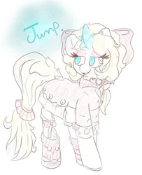 Size: 494x607 | Tagged: safe, artist:umbreow, derpibooru import, oc, oc:pristine silk, pony, unicorn, clothes, female, image, jpeg, magic, mare, solo