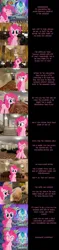 Size: 2000x8470 | Tagged: safe, artist:mlp-silver-quill, derpibooru import, pinkie pie, dog, earth pony, comic:pinkie pie says goodnight, 2023, breaking the fourth wall, female, fourth wall, hallway, hotel, image, lobby, milwaukee, png, ponyville ciderfest, room