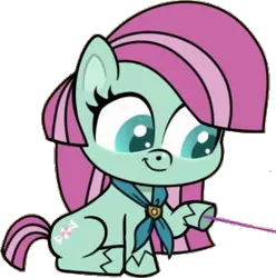 Size: 306x309 | Tagged: safe, artist:pascalmulokozi2, derpibooru import, edit, edited screencap, screencap, minty (g4), earth pony, pony, g3, my little pony: pony life, the trail less trotten, female, image, mare, not a vector, png, simple background, solo, transparent background