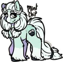 Size: 1379x1363 | Tagged: safe, artist:sexygoatgod, derpibooru import, oc, oc:mint chip, unofficial characters only, pony, female, image, png, snow, solo