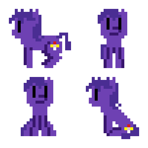 Size: 300x300 | Tagged: safe, artist:zztfox, derpibooru import, oc, oc:proudy hooves, unofficial characters only, earth pony, pony, 2015, earth pony oc, image, looking at you, male, pixel art, png, simple background, sitting, solo, sprite sheet, stallion, transparent background
