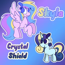 Size: 1000x1000 | Tagged: safe, artist:cosmicriff, derpibooru import, oc, children, image, jpeg, name, offspring, parent:princess cadance, parent:shining armor, parents:shiningcadance, siblings